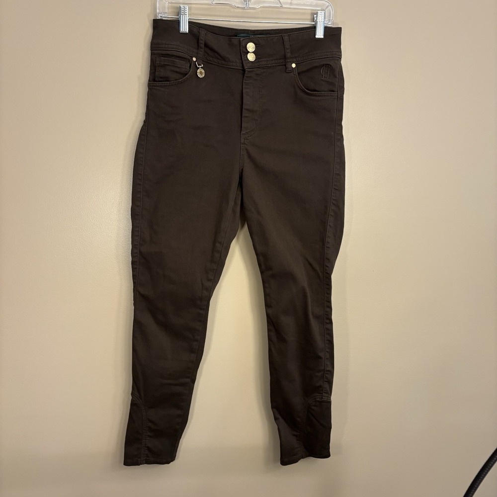 Holland Cooper Jodhpur Jeans Dark Brown Women's UK14S